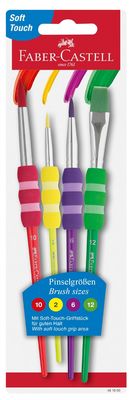 4 Pack Soft Brushes by Faber Castell