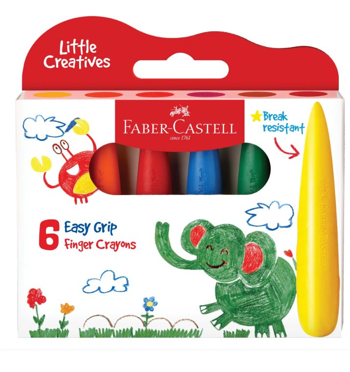 Easy Grip Crayons 6 count