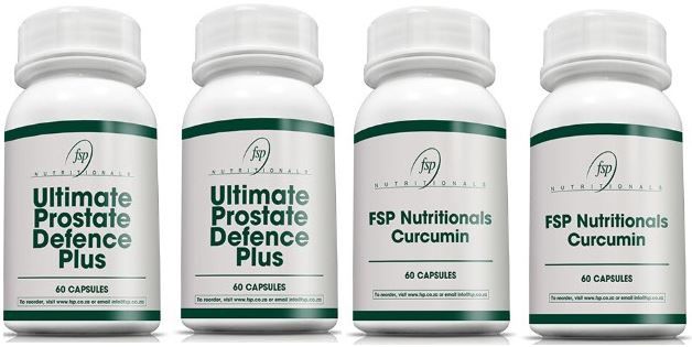 2 Bottles of Ultimate Prostate Defence &amp; 2 Bottles of FSP Nutritionals Curcumin