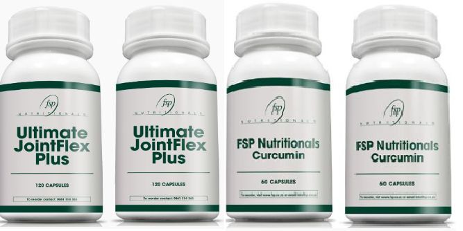 2 Bottles of Ultimate JointFlex Plus &amp; 2 Bottles of FSP Nutritionals Curcumin