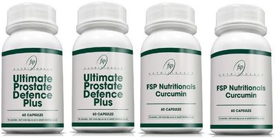 2 Bottles of Ultimate Prostate Defence & 2 Bottles of FSP Nutritionals Curcumin
