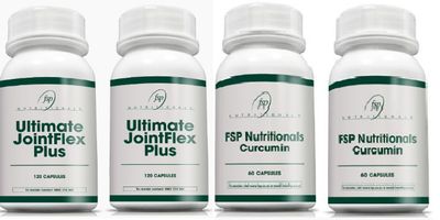 2 Bottles of Ultimate JointFlex Plus & 2 Bottles of FSP Nutritionals Curcumin