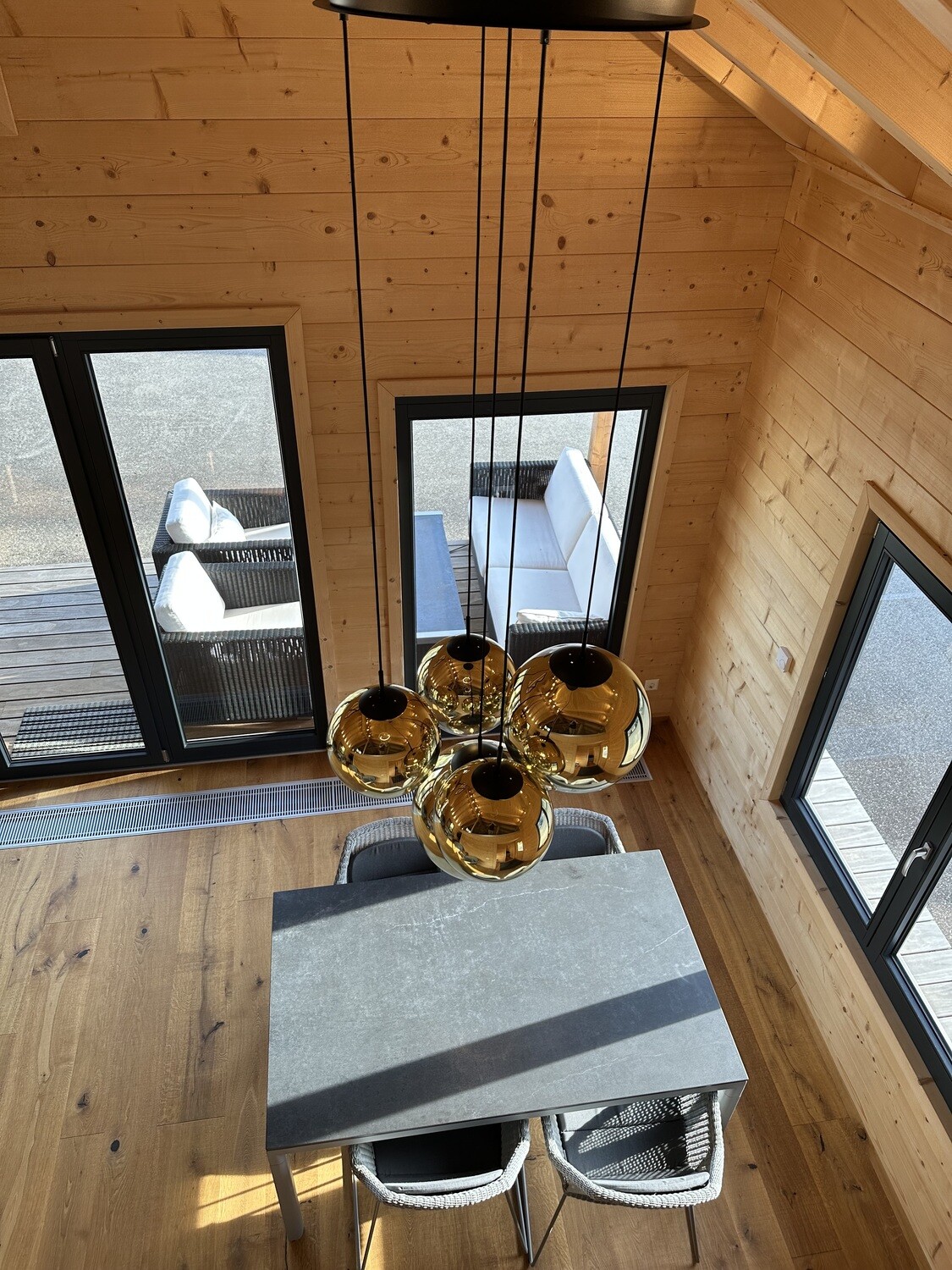 Galerieleuchte 5-flammig Modular Baldachin, gold