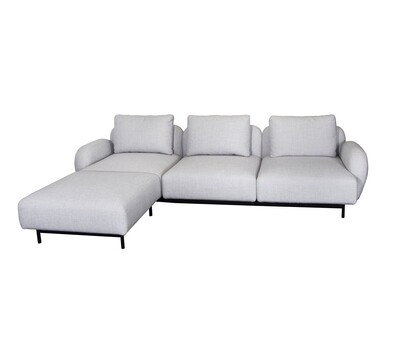 Aura 3-Sitzer Sofa m/niedrigen Armlehnen &amp; Chaise
