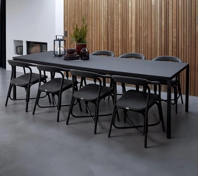 Set 3: Tisch 280x100 cm, 8 Stühle