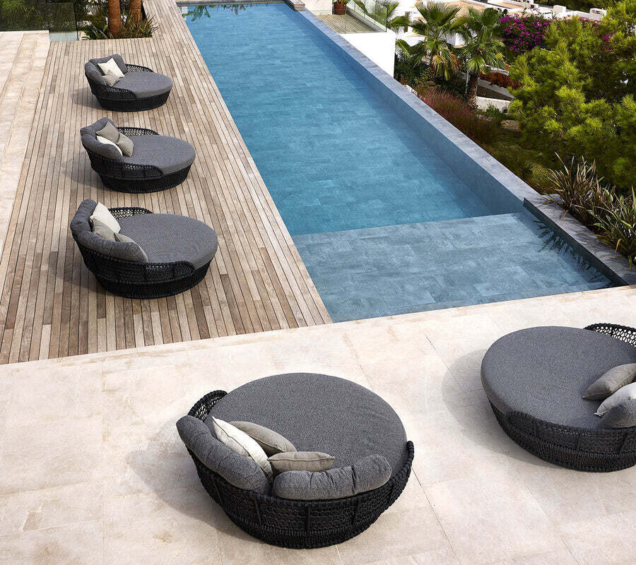 Ocean large Daybed grau