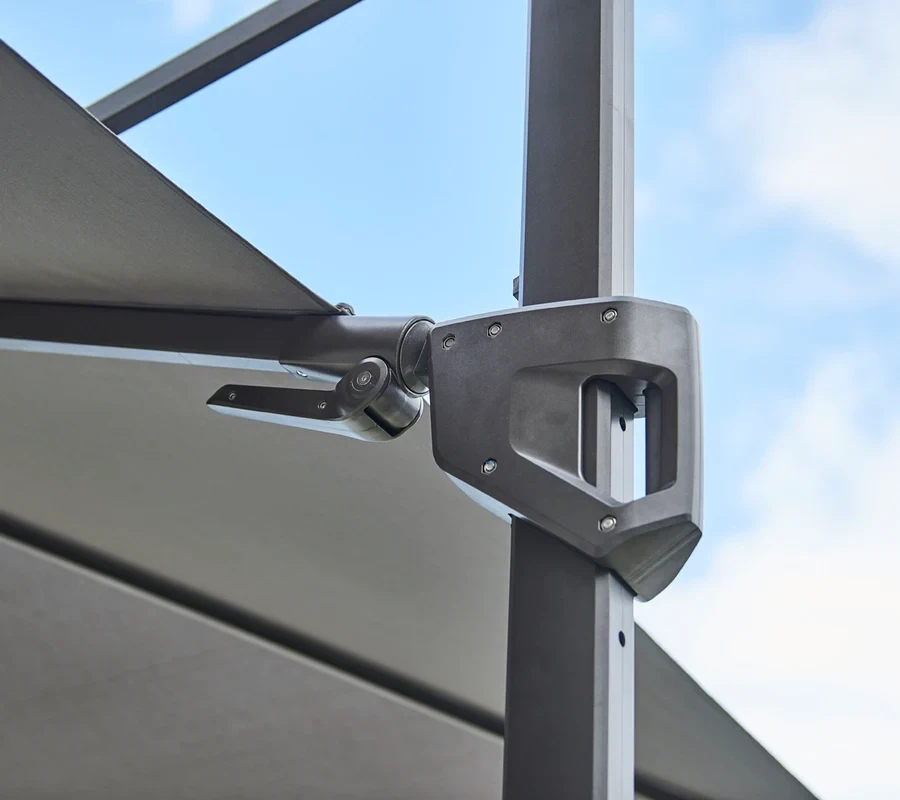 Hyde luxe tilt Sonnenschirm, 3x3 m fahrbar