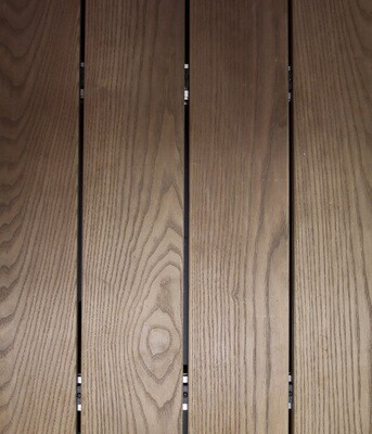 Terrassenbelag Thermo Esche Holz Hoka 2,1 m x 13 cm x 25 mm (L x B x S)