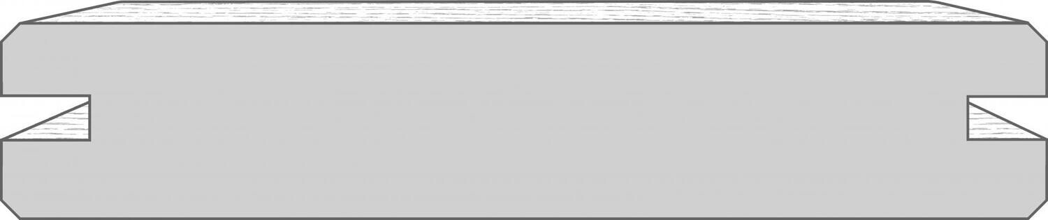 Terrassenbelag Thermo Esche Holz 2,8 m x 13,7 cm x 25 mm (L x B x S)