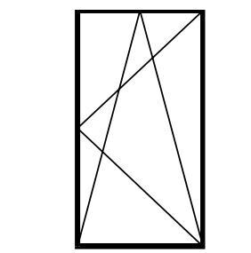 Fenster 1 flgl DK Fichte 1135x1135 mm
