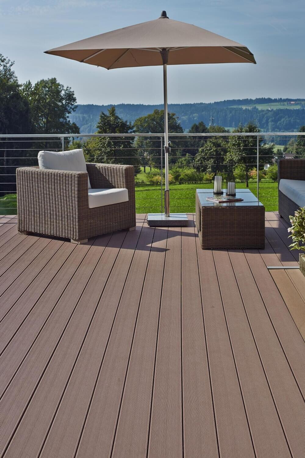 Terrassenbelag Haselnussbraun Character Massive WPC Twinson 4 m x 14 cm x 20 mm (L x B x S)