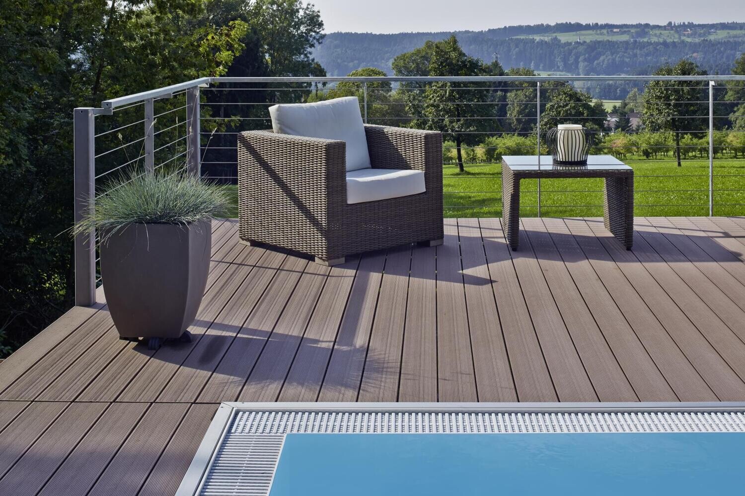 Terrassenbelag Haselnussbraun Character Massive WPC Twinson 4 m x 14 cm x 20 mm (L x B x S)