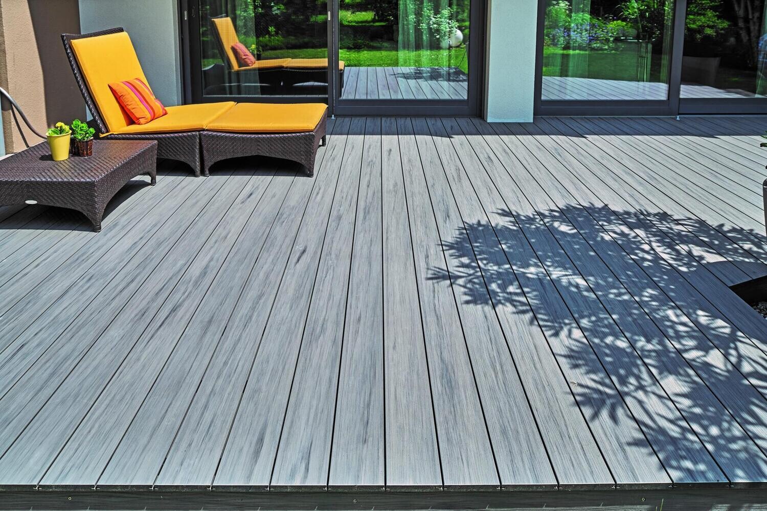 Terrassenbelag Eiche rauchgrau Majestic Massive WPC Twinson 5 m x 14 cm x 20 mm (L x B x S)