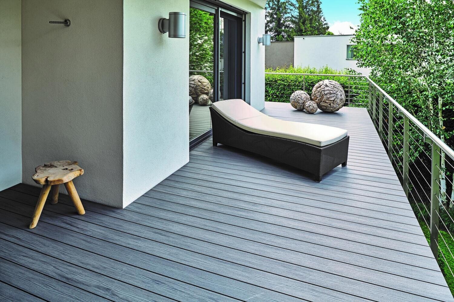 Terrassenbelag Eiche rauchgrau Majestic Massive WPC Twinson 5 m x 14 cm x 20 mm (L x B x S)