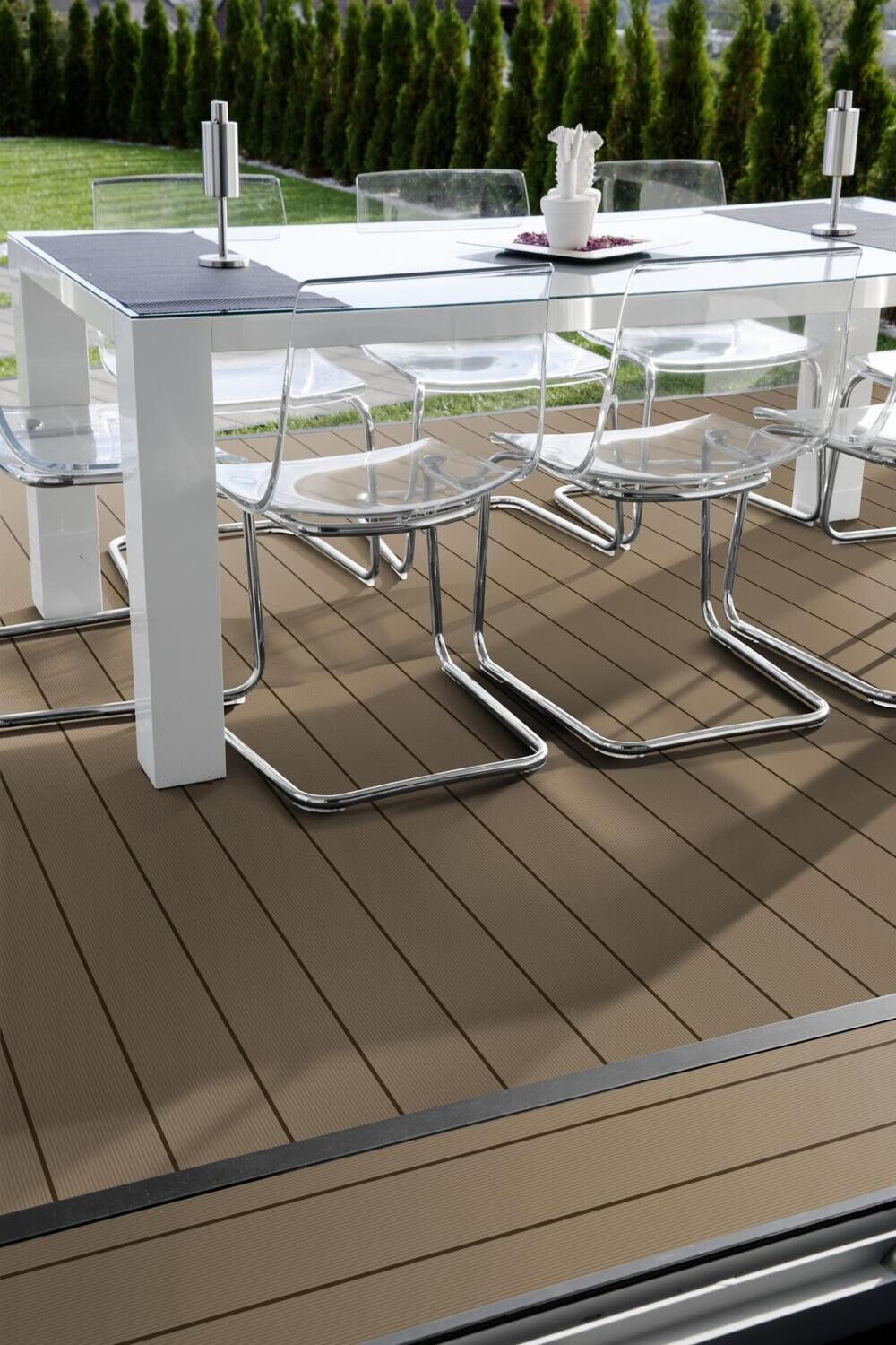 Terrassenbelag Walnussbraun Character Massive WPC Twinson 4 m x 14 cm x 20 mm (L x B x S)