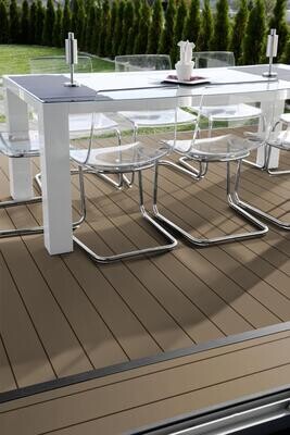 Terrassenbelag Walnussbraun Character Massive WPC Twinson 4 m x 14 cm x 20 mm (L x B x S)