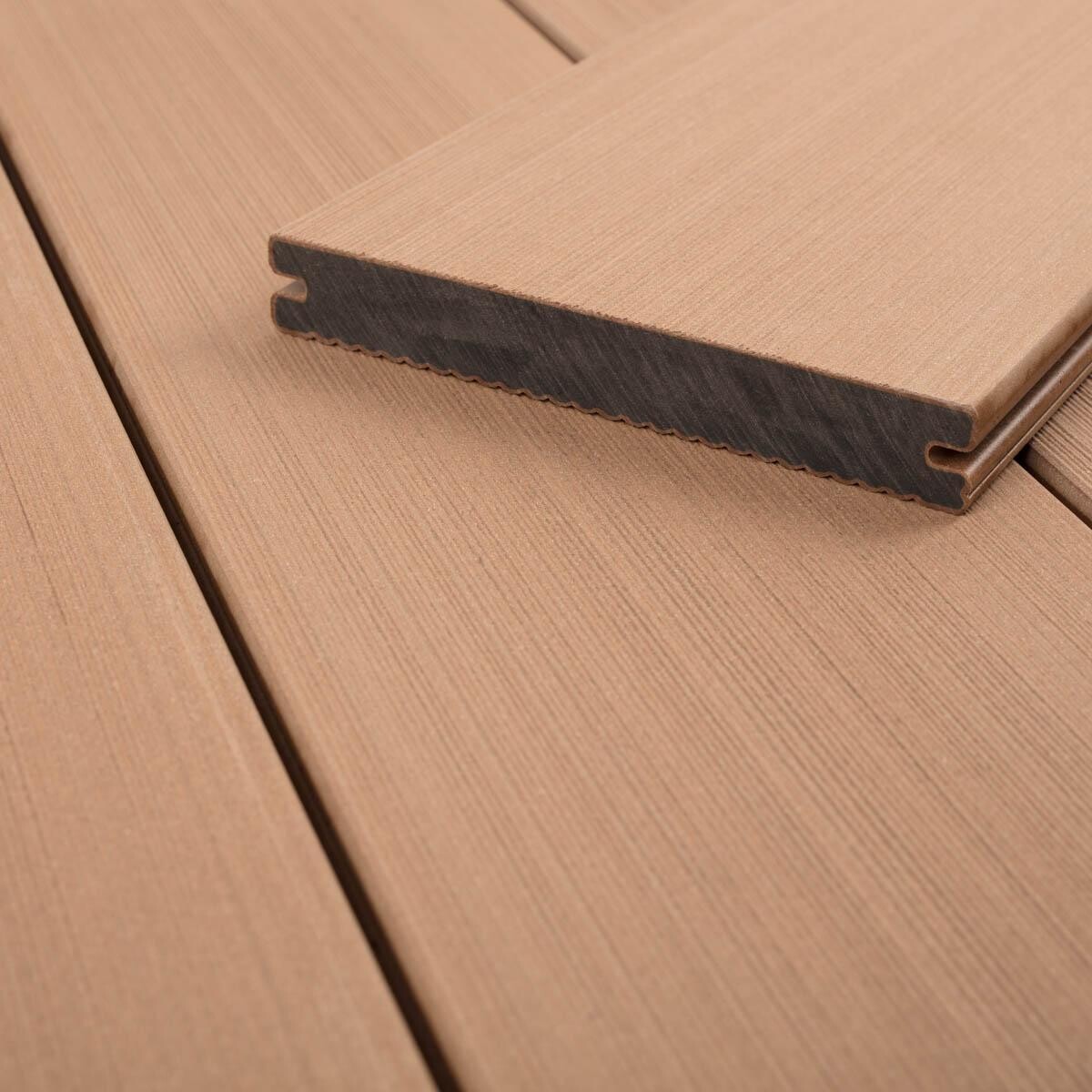 Terrassenbelag Walnussbraun Character Massive WPC Twinson 6 m x 14 cm x 20 mm (L x B x S)