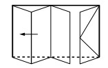 Holz- Alu4 flg. Faltschiebetür (FST),  2885x2135 mm