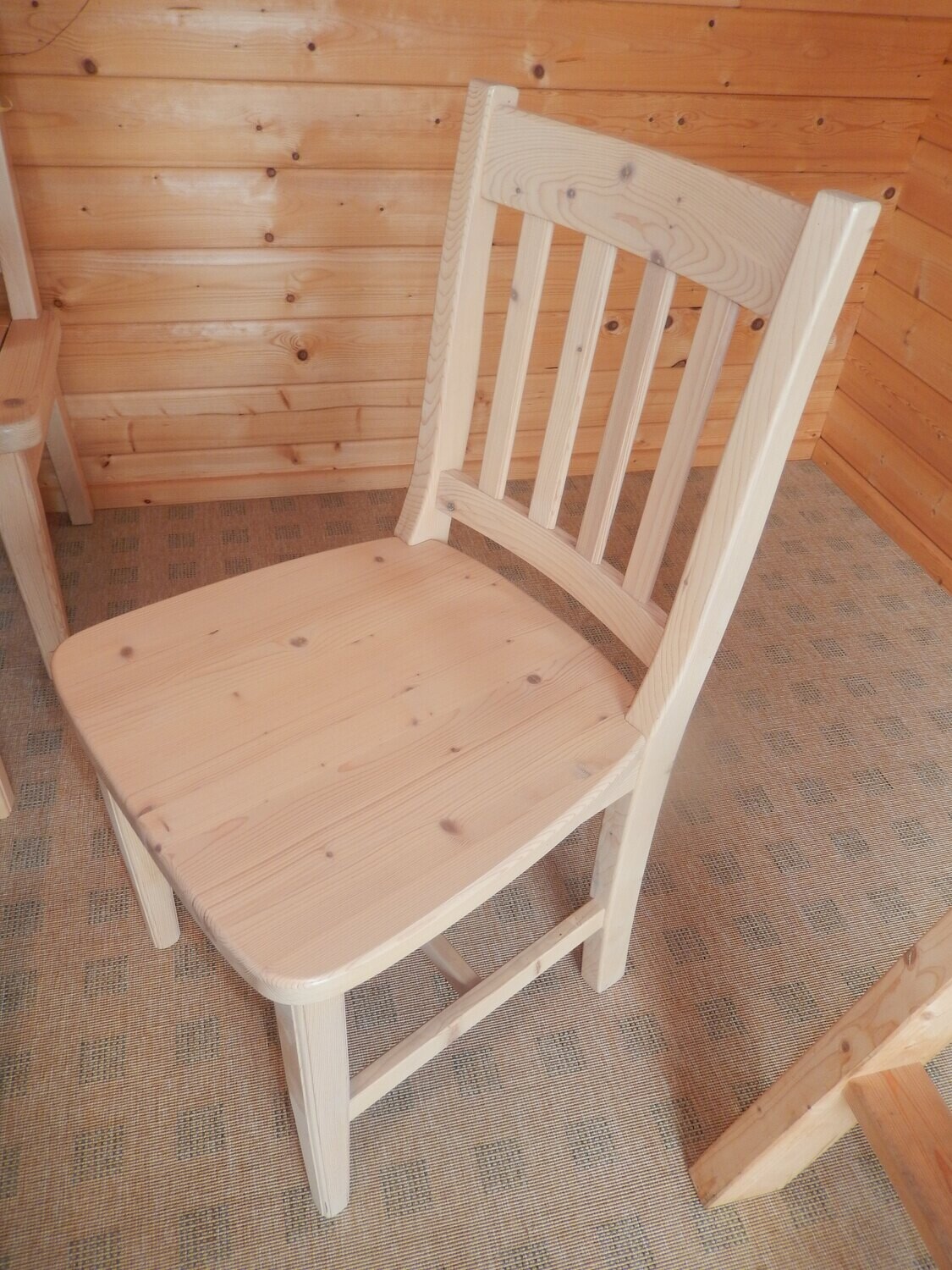 Sitzgruppe aus Holz AUSSTELLUNGSSTÜCK