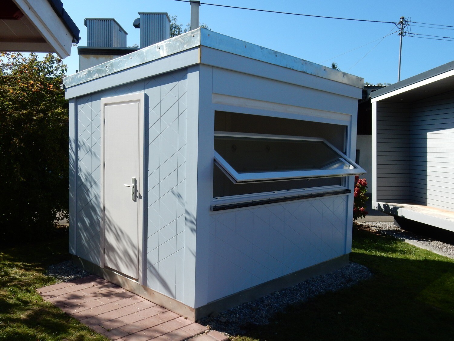Home Office „my office“ – Musterhaus ca. 320×270 cm mit Thermowand &amp; Bambusboden