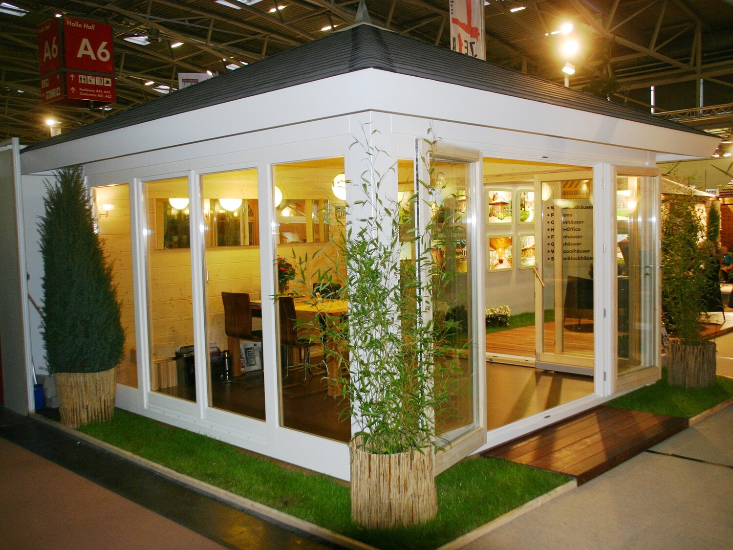 New Spa – Exklusives Gartenhaus 380 × 380 cm | Messe-Vorlaufhaus