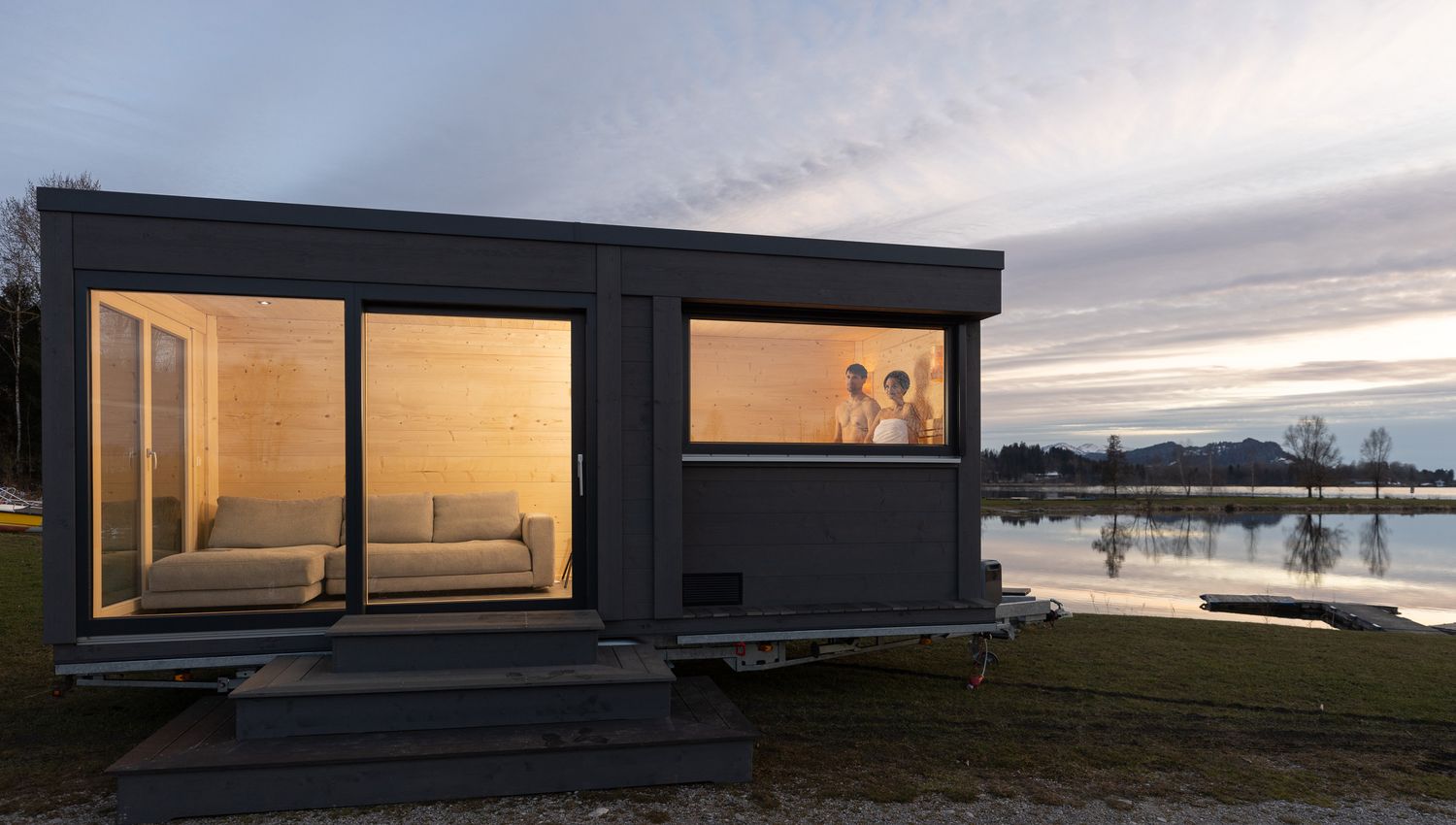 Tinyhaus mieten: mobile Sauna Mietanfrage