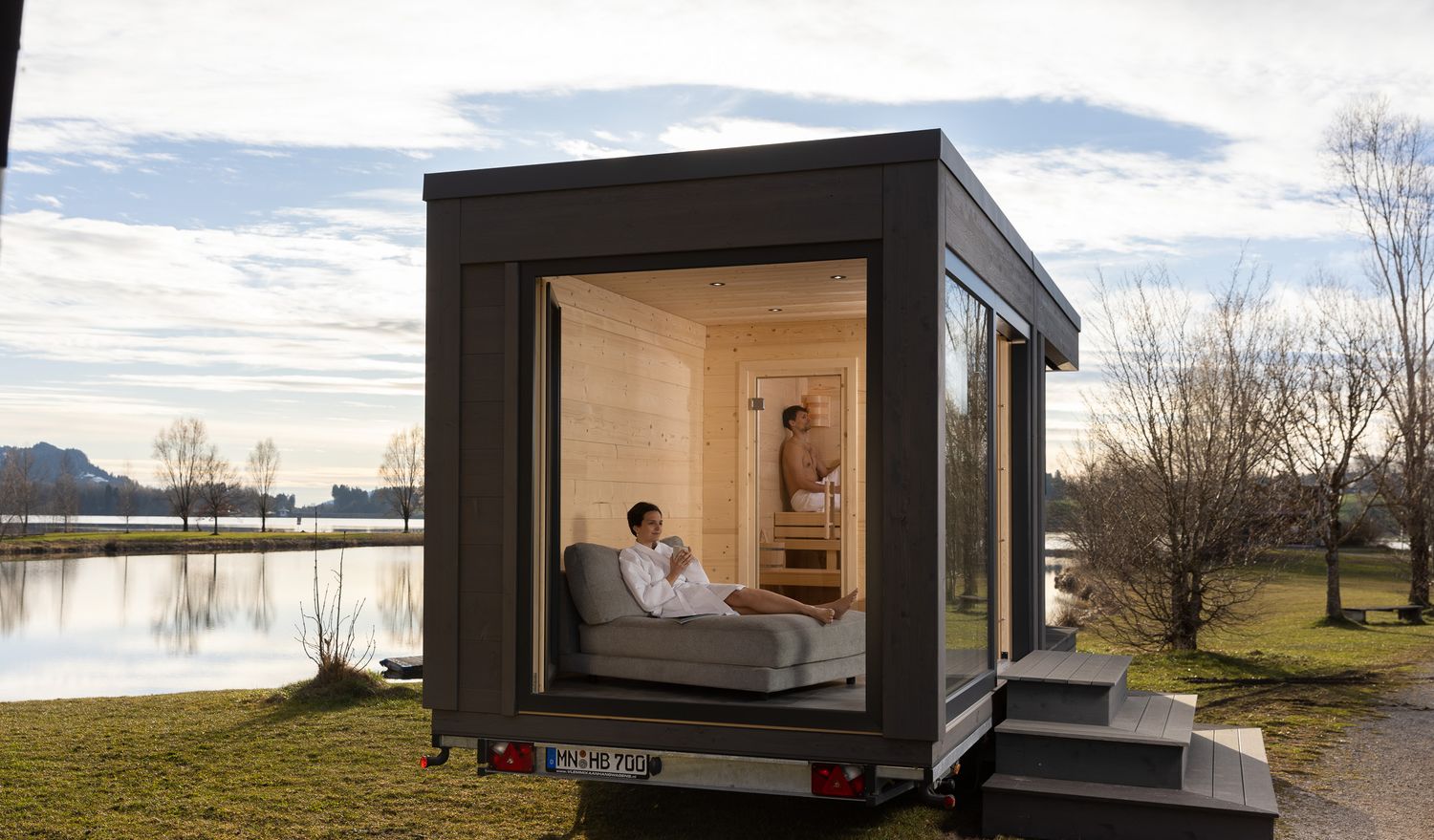 Tinyhaus mieten: mobile Sauna Mietanfrage