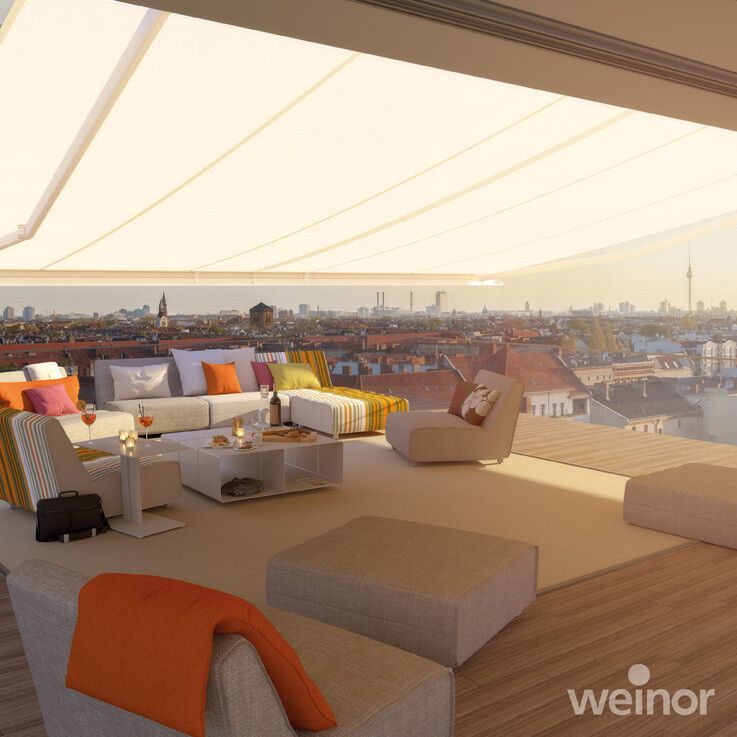 Weinor Semina Life Markise – 550 cm breit | Vielseitige Designmarkise für große Terrassen