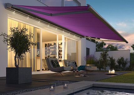 Weinor Cassita II Markise – 550 cm breit | Flache Designmarkise für moderne Terrassen