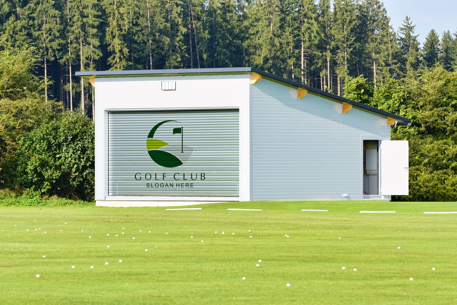 Profi Golf-Trainingshalle 800×800 cm – Indoor-Golfgebäude für Links- &amp; Rechtshänder
