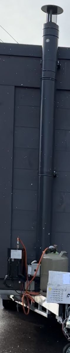 KUSATEK Independent 10 kW Gas-Saunaofen Komplettset – autark mit Gasflasche – Vorführgerät