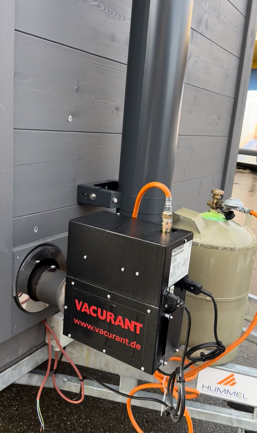 KUSATEK Independent 10 kW Gas-Saunaofen Komplettset – autark mit Gasflasche – Vorführgerät