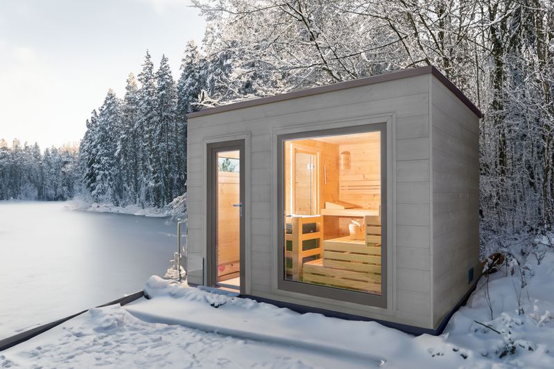 Casas de sauna disponíveis para entrega imediata