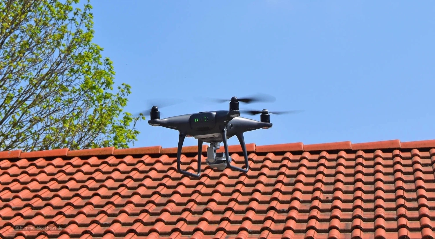 Drone Roof Inspection of a Roof Area