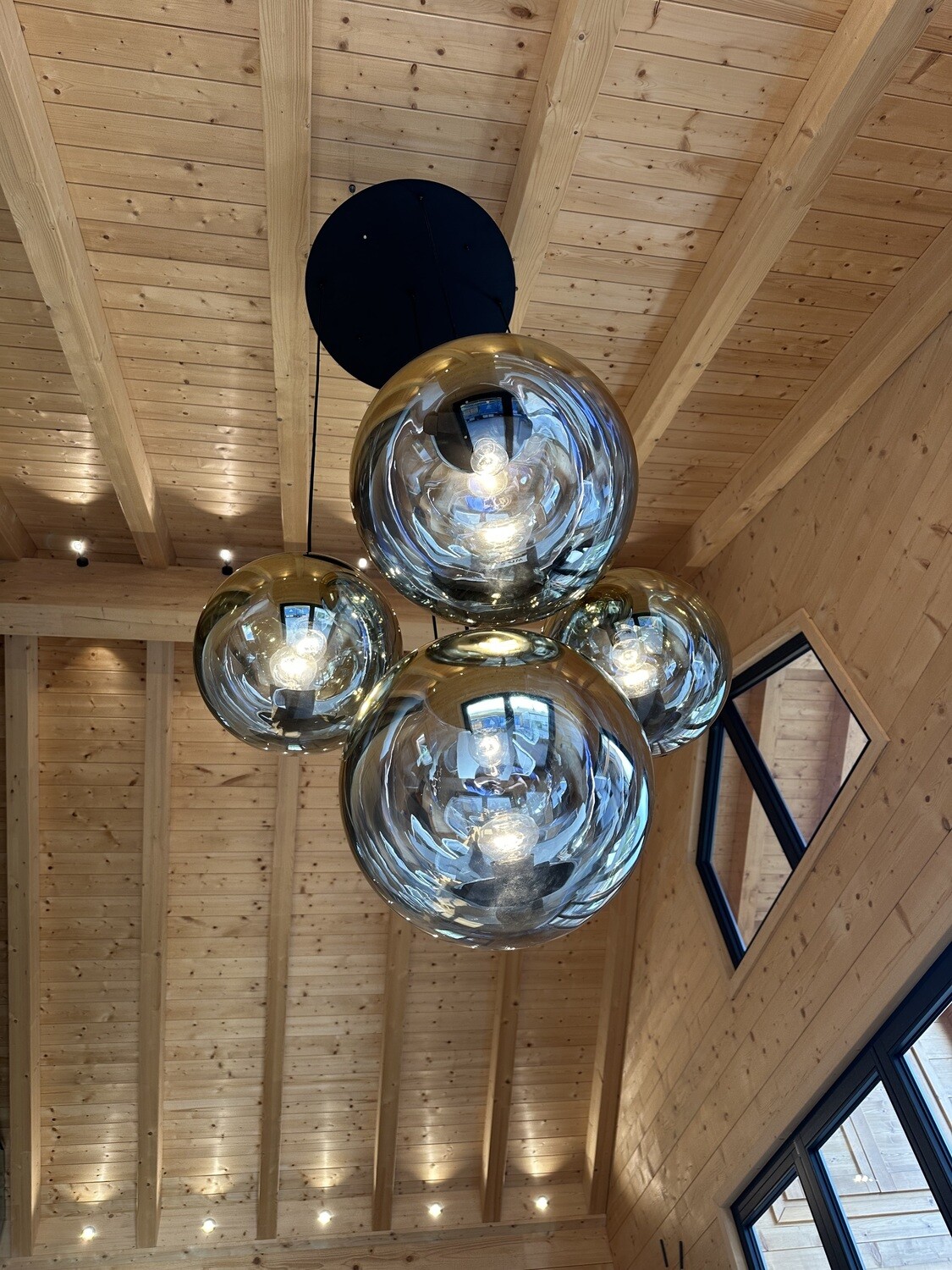 Gallery Lamp 5-Light Modular Canopy, Gold
