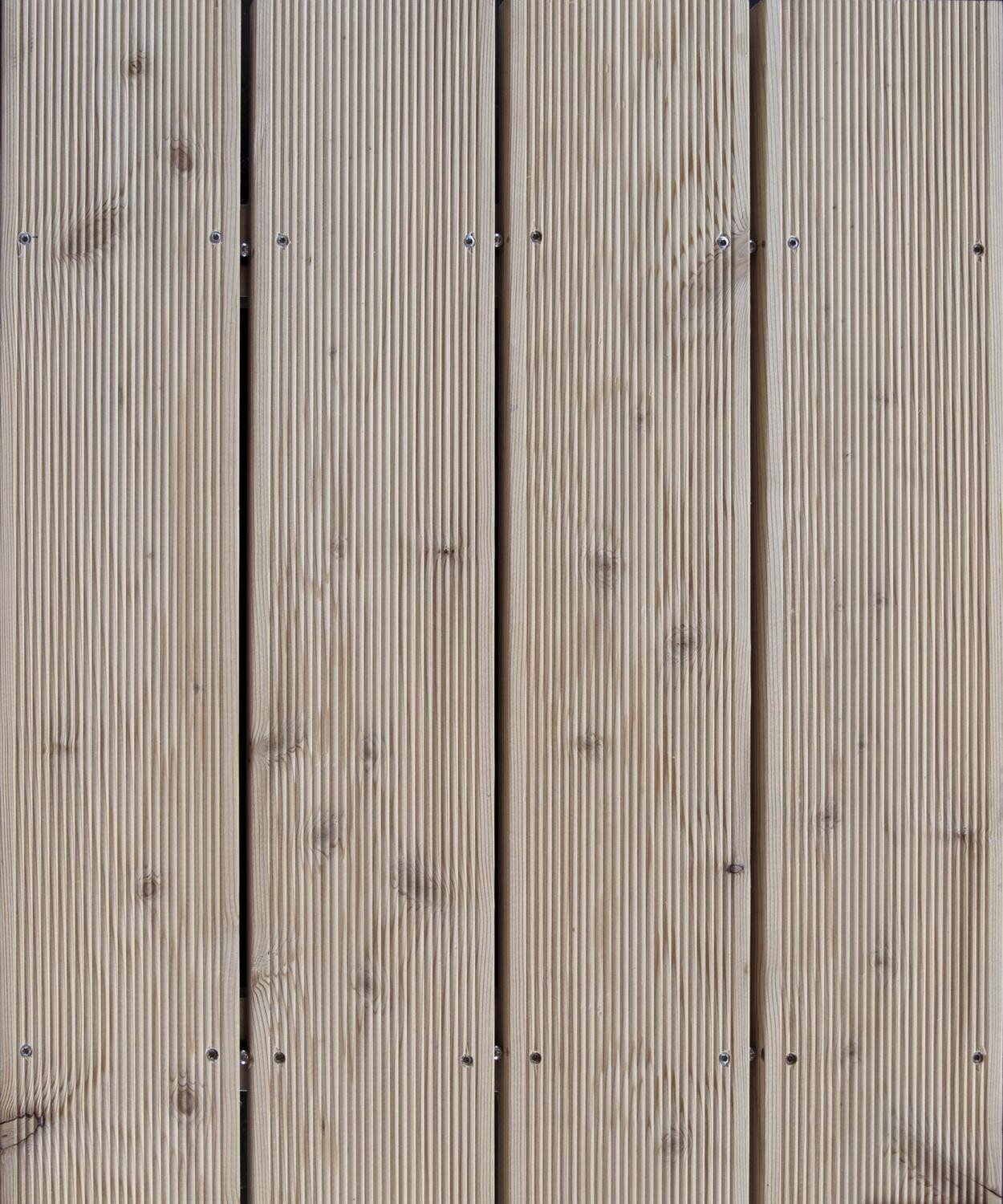 Siberian Larch Decking Wood 6 m x 14.3 cm x 27 mm (L x W x T) Siberian Larch Decking Wood 6 m x 14.3 cm x 27 mm (L x W x T)