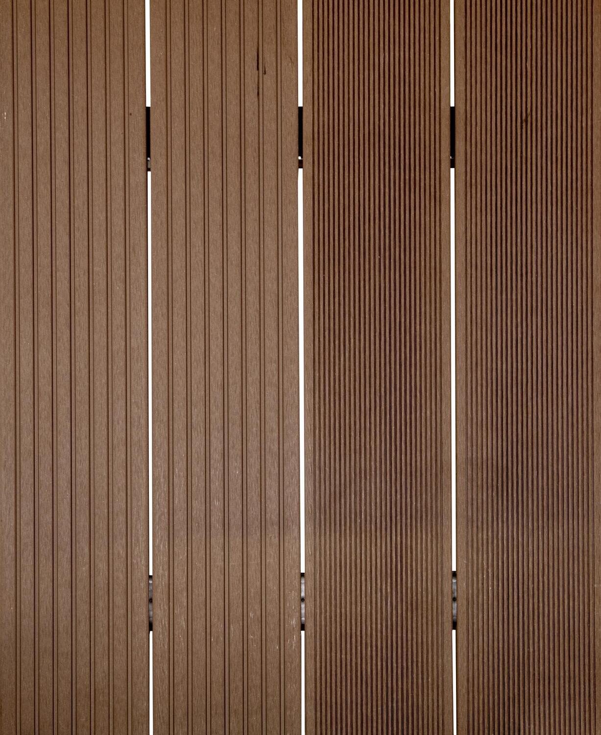 Terrace Decking Chocolate Brown BPC 3 m x 14.5 cm x 20 mm (L x W x T)