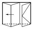 Wood-Aluminum 3-Leaved Folding Sliding Door (FST), 2260x2385 mm