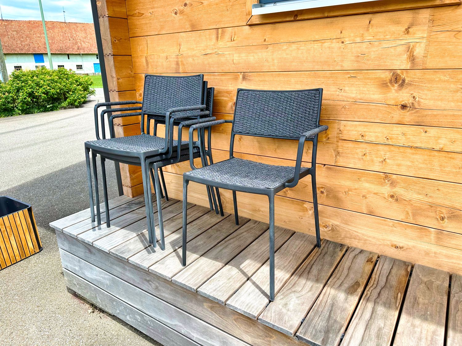 Cane-line Less Armchair with Armrest EXHIBITION PIECE