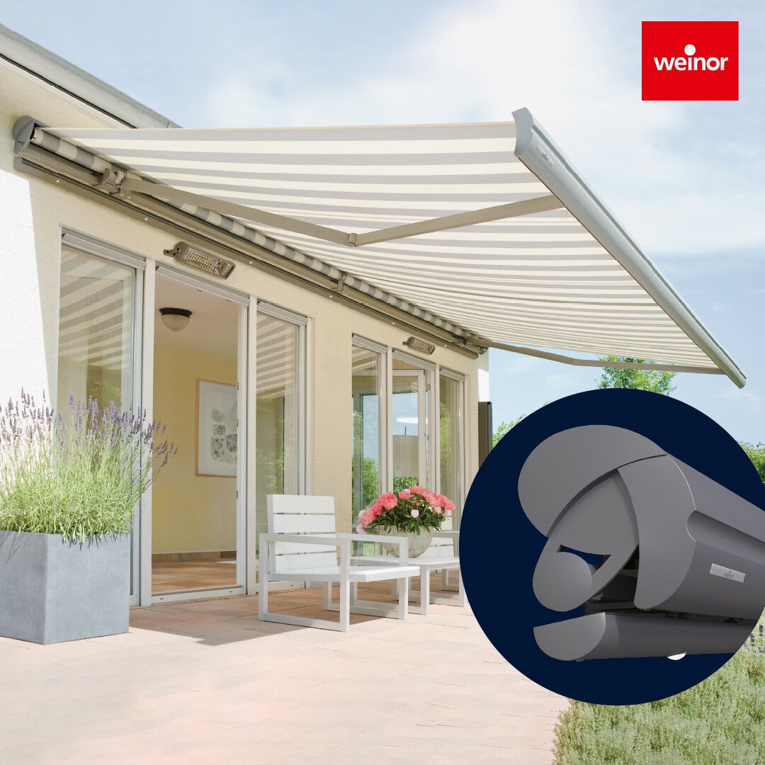 Weinor Semina Awning – 700 cm wide | Robust cassette awning with clear design