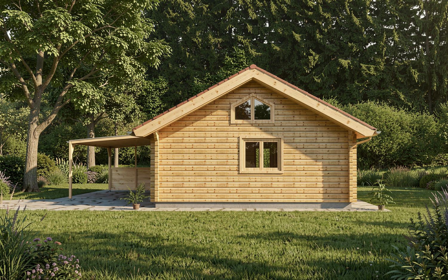 Ferienhaus im Kleingarten Pichler Weiher – hochwertiges Tinyhaus aus Holz mit natürlicher Fassade