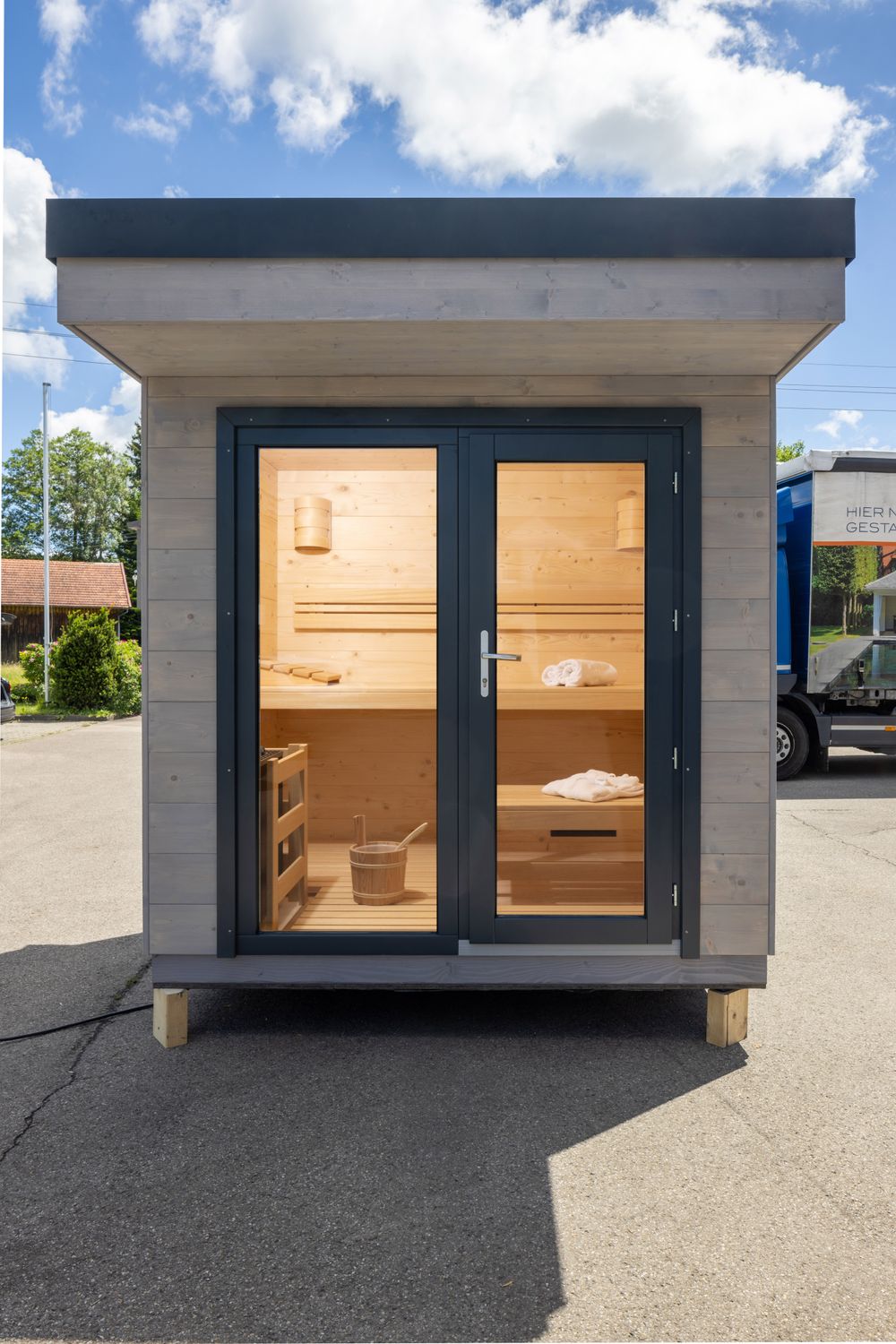 Heirloom Sauna da Giardino 236x190 Casa Espositiva Schwerin | Disponibile Subito