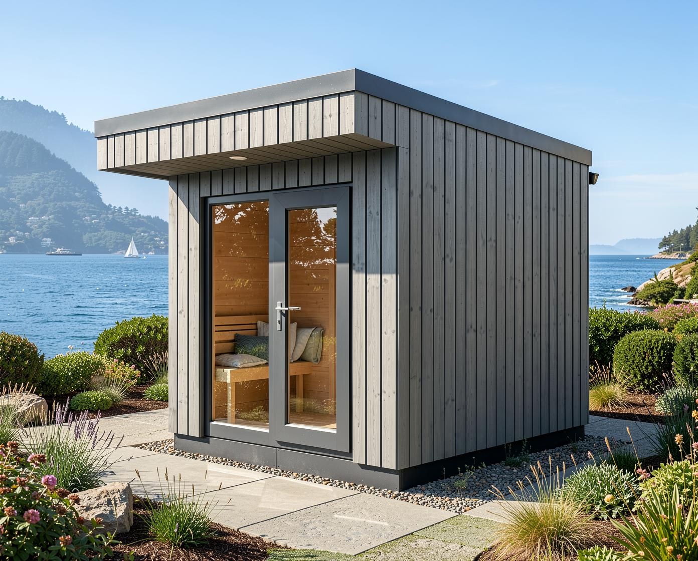 HEIRLOOM BUDGET Panorama+ - Sauna House with Anteroom for 1-5 People