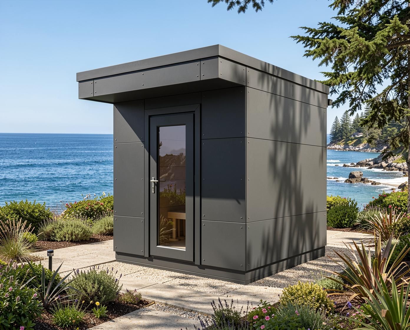HEIRLOOM BUDGET - Sauna House for 1-4 People, HPL Anthracite