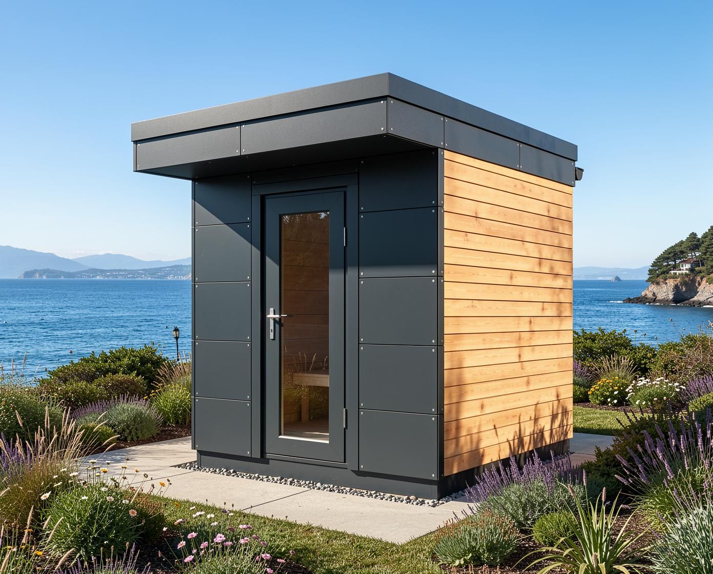 HEIRLOOM BUDGET - Sauna House for 1-4 People, Natural Larch