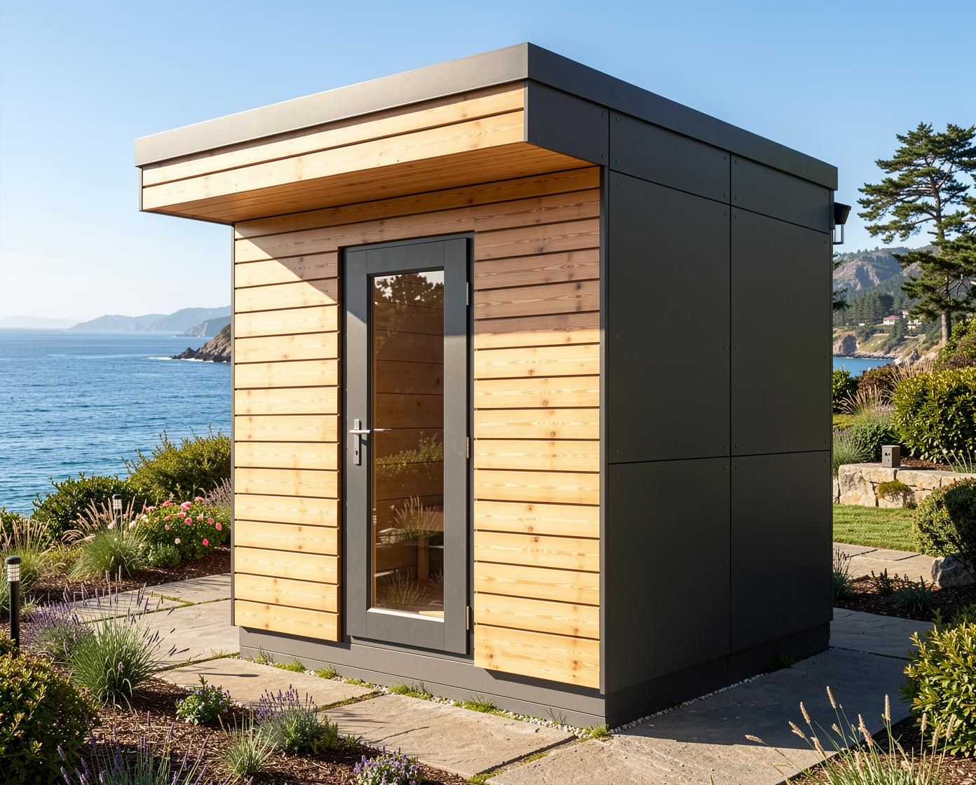 HEIRLOOM BUDGET - Sauna House for 1-4 People, Natural Larch