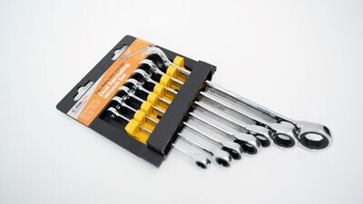 7pc Anti-Slip Dual Ratcheting Wrench