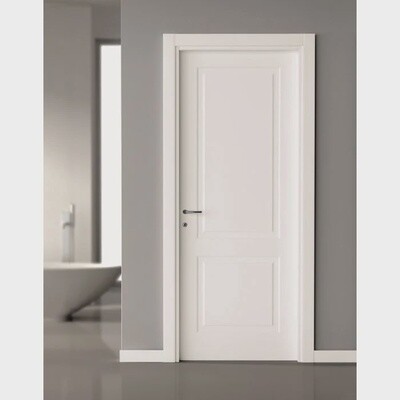 2 Panel Solid Core Carrara Smooth Pre Hung Primed Molded Composite Interior Door