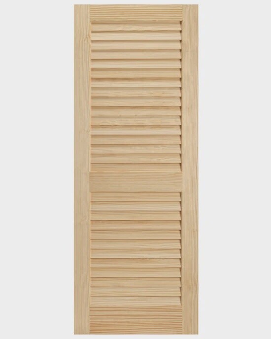 Slab Doors 36in x 80in Unfinished Louver Solid Core Unfinished Pine