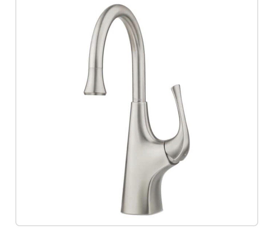 Pfister ladera single-Handle Bar faucet in spot defense stainless steel